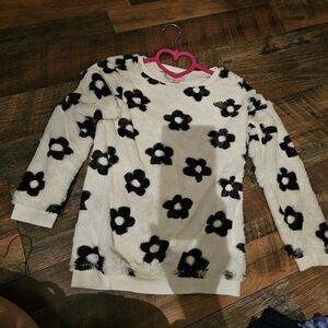 Black and White Floral Top